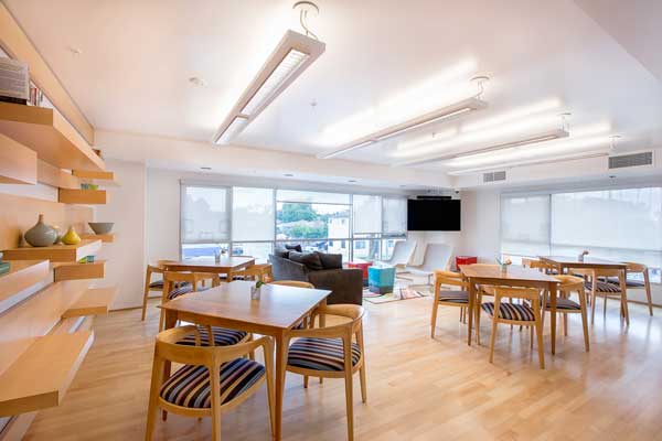 Figueroa Senior apartments common activity room